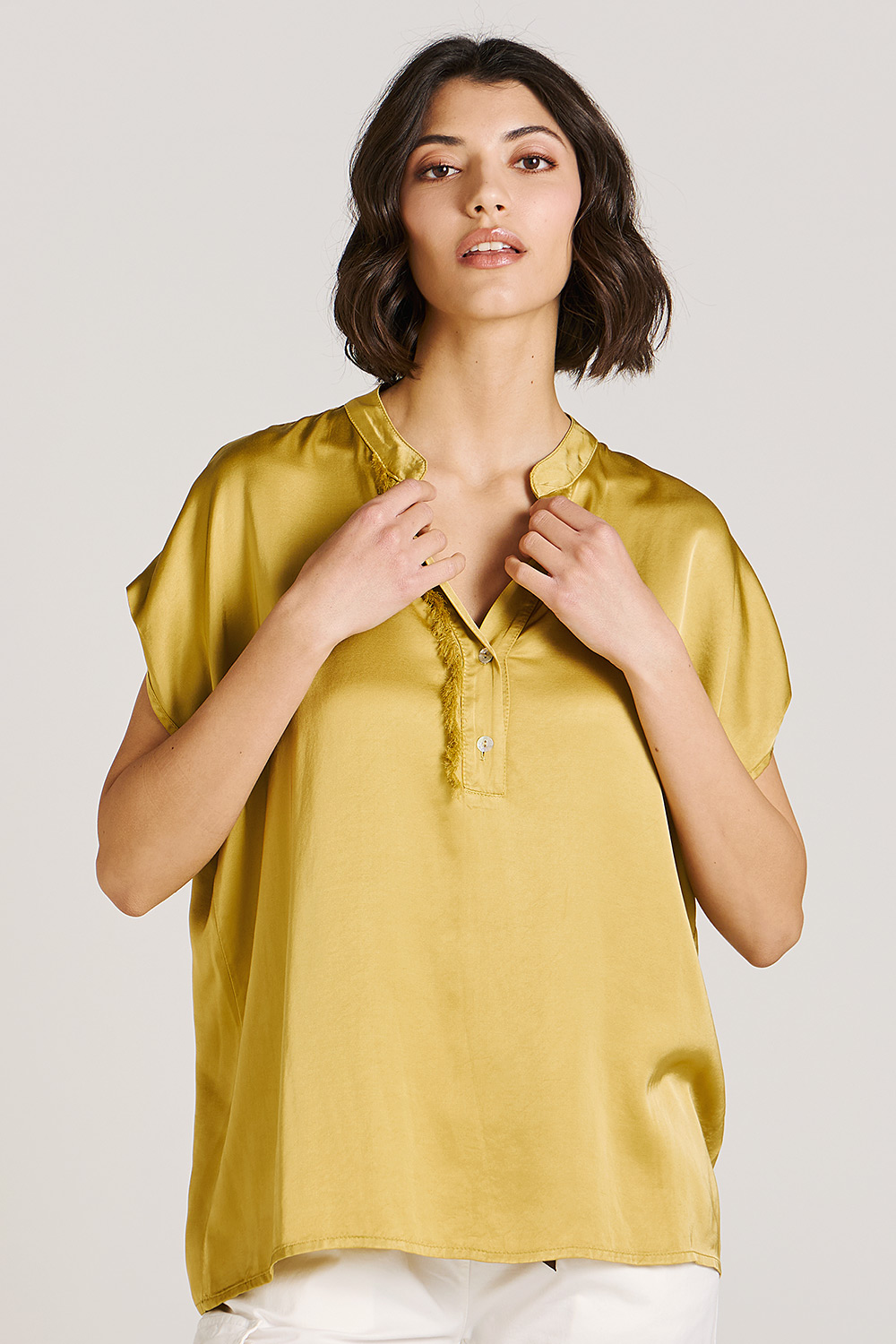 Motel Top με κουμπιά 100%viscose - Motel