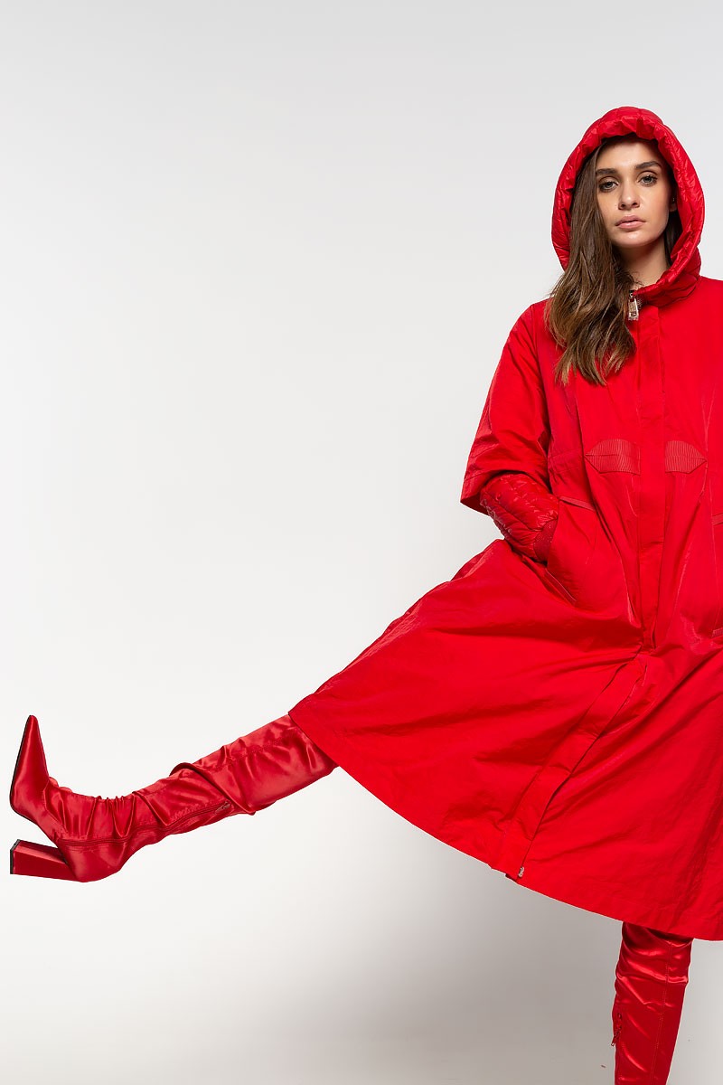Red Over knee Boot