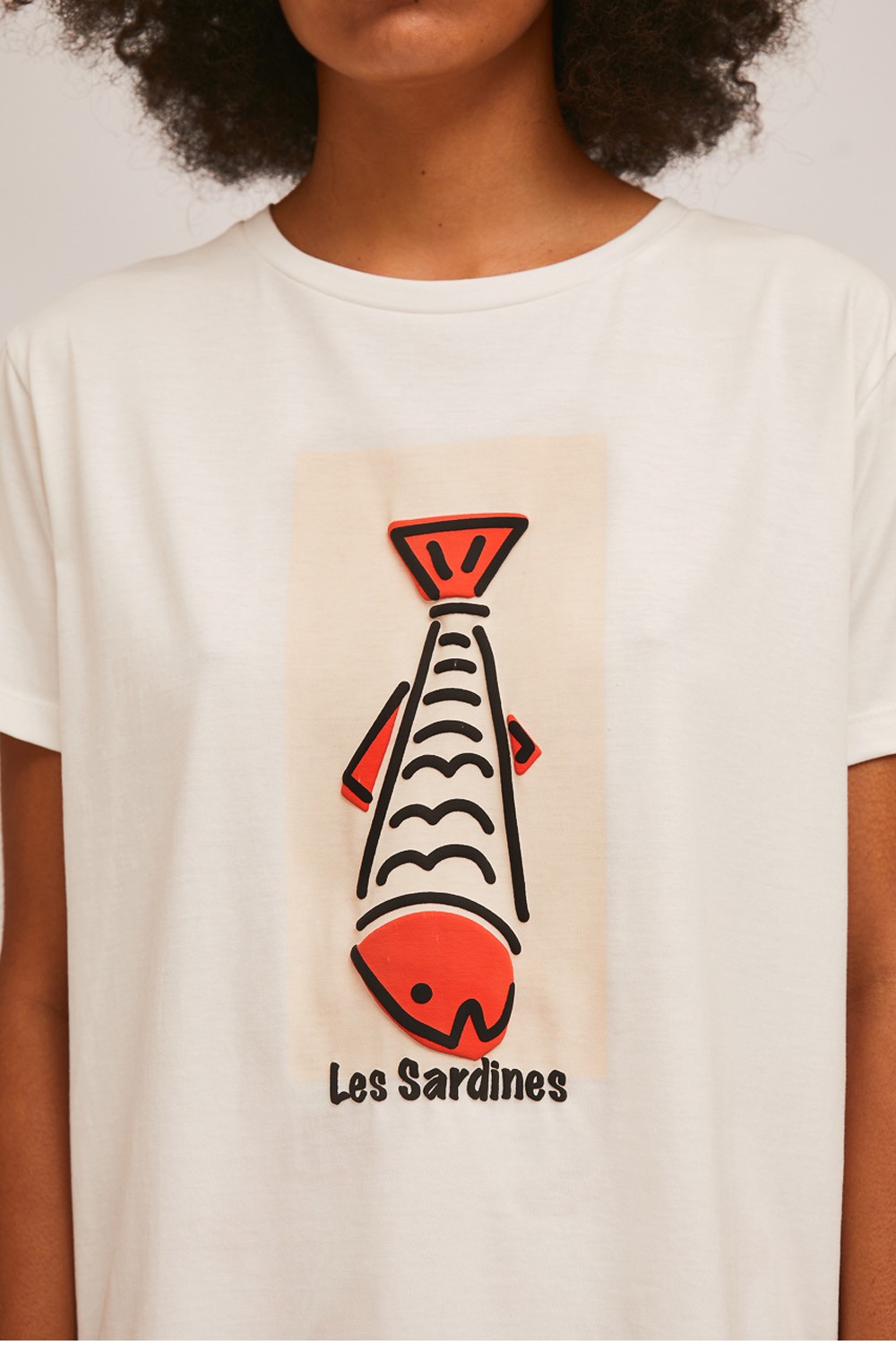 T-shirt Le sardines 100% βαμβάκι