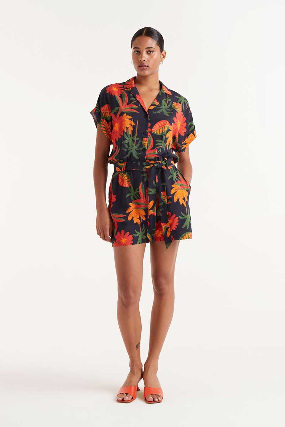 Jumpsuit με flower print - Compania Fantastica