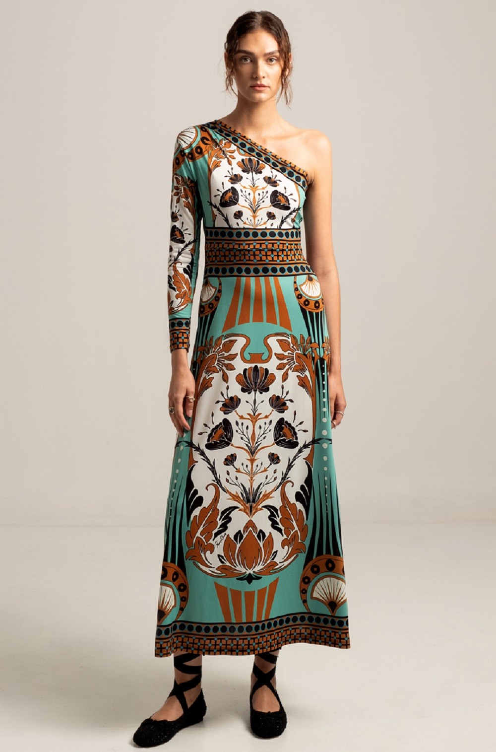 Arabesque one shoulder maxi dress -  Peace and Chaos