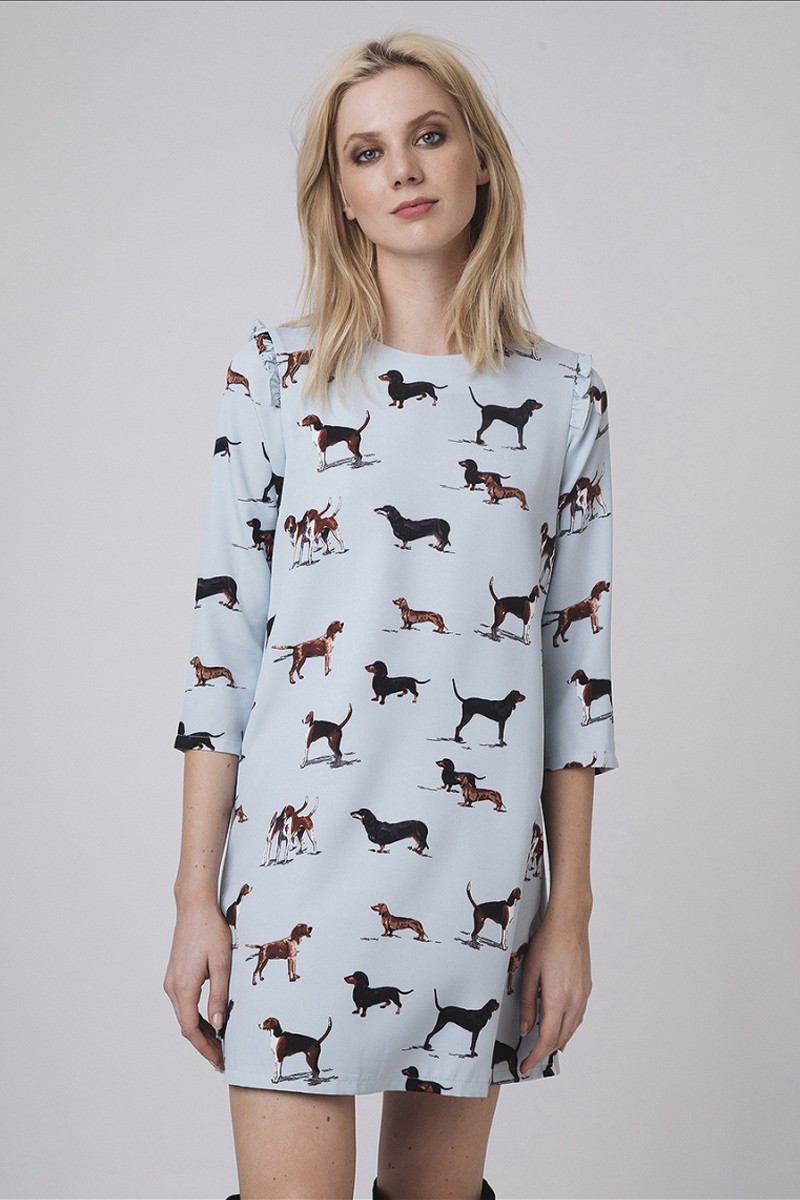 Dog Print Dress