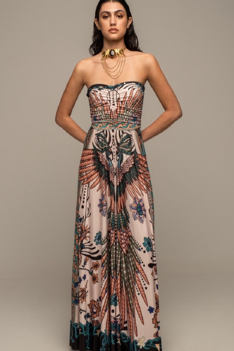 Peace and Chaos Prosperity strapless dress - Peace and Chaos